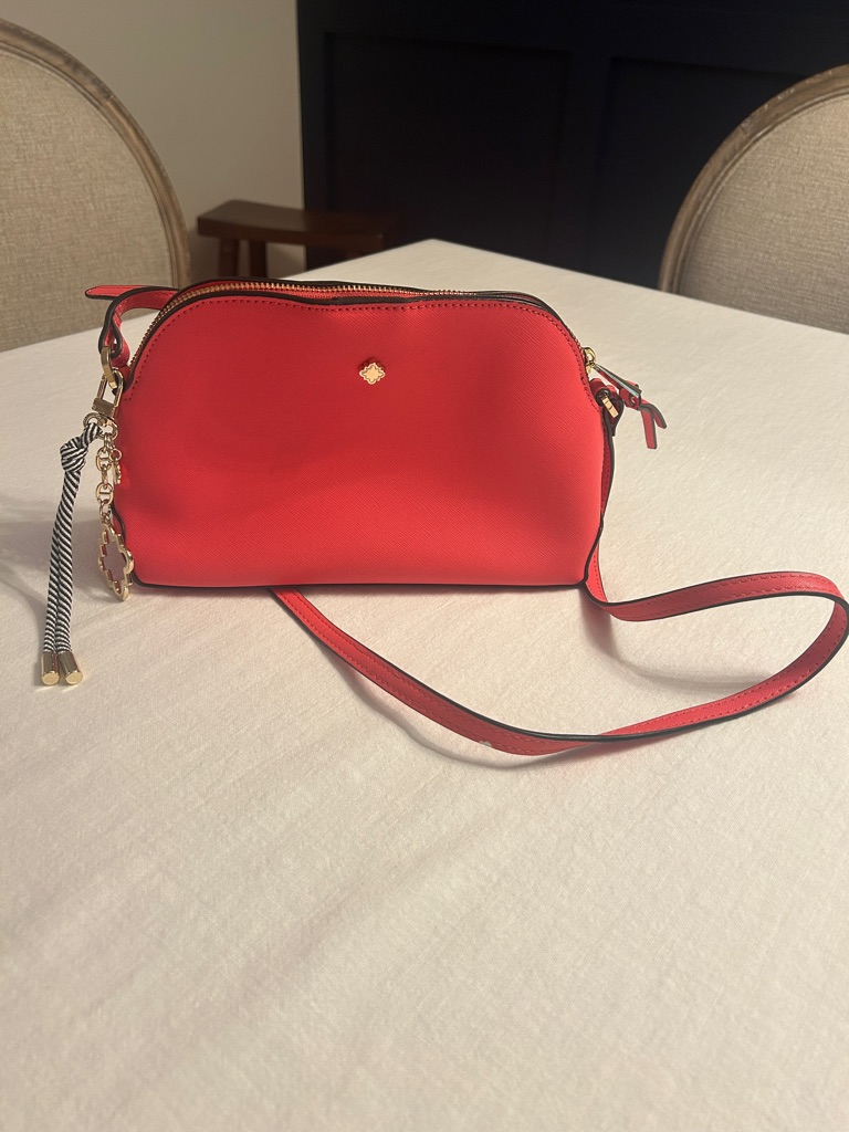Crown  Ivy Crossbody Bag With Gold Accents